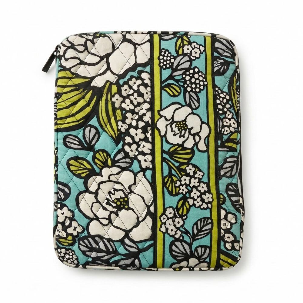 Vera Bradley ISLAND BLOOMS Floral iPad Tablet Case L-Zip. 8" x 10”